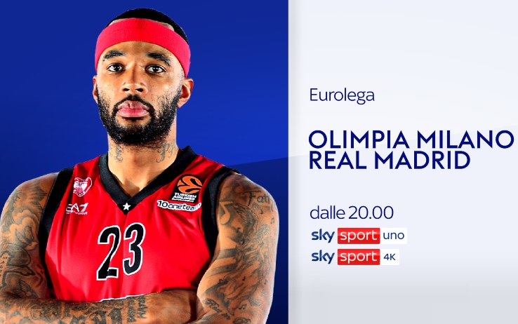 Eurolega, con Armani Milano - Real Madrid per la prima volta su Sky Sport 4K 