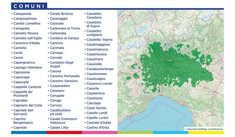 Rilascio banda 700 e refarming frequenze Digitale Terrestre Lombardia (23 Gennaio 2022)