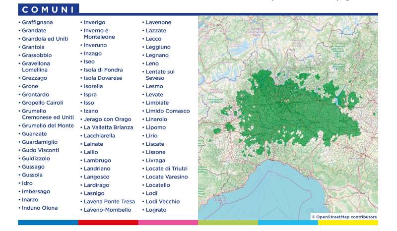 Rilascio banda 700 e refarming frequenze Digitale Terrestre Lombardia (23 Gennaio 2022)