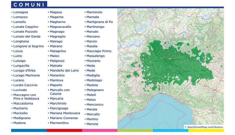 Rilascio banda 700 e refarming frequenze Digitale Terrestre Lombardia (23 Gennaio 2022)