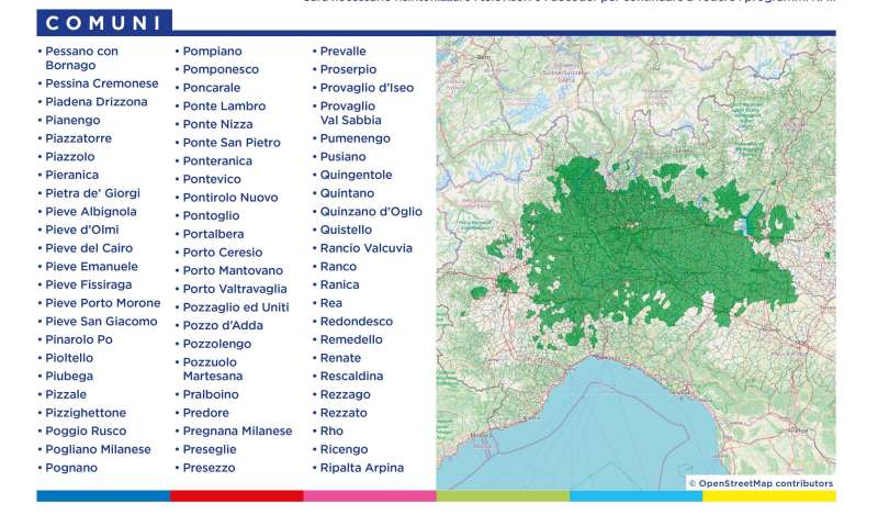 Rilascio banda 700 e refarming frequenze Digitale Terrestre Lombardia (23 Gennaio 2022)