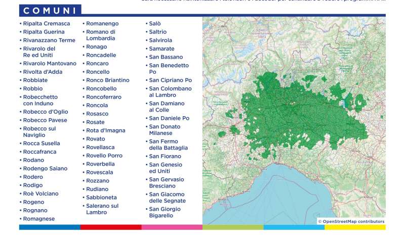 Rilascio banda 700 e refarming frequenze Digitale Terrestre Lombardia (23 Gennaio 2022)