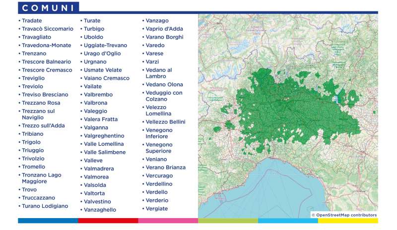 Rilascio banda 700 e refarming frequenze Digitale Terrestre Lombardia (23 Gennaio 2022)