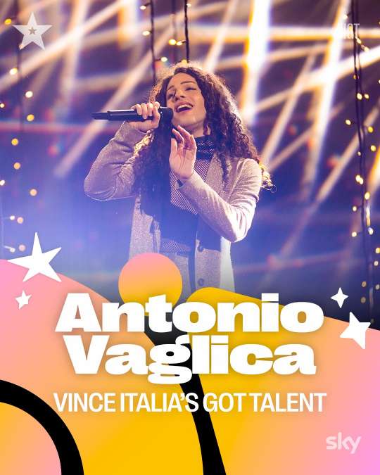 Il cantante Antonio Vaglica vince su TV8 e Sky Uno Italia's Got Talent 2022