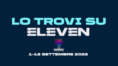 Eurobasket 2022 su Eleven Sports (dal 1° al 18 settembre): il programma