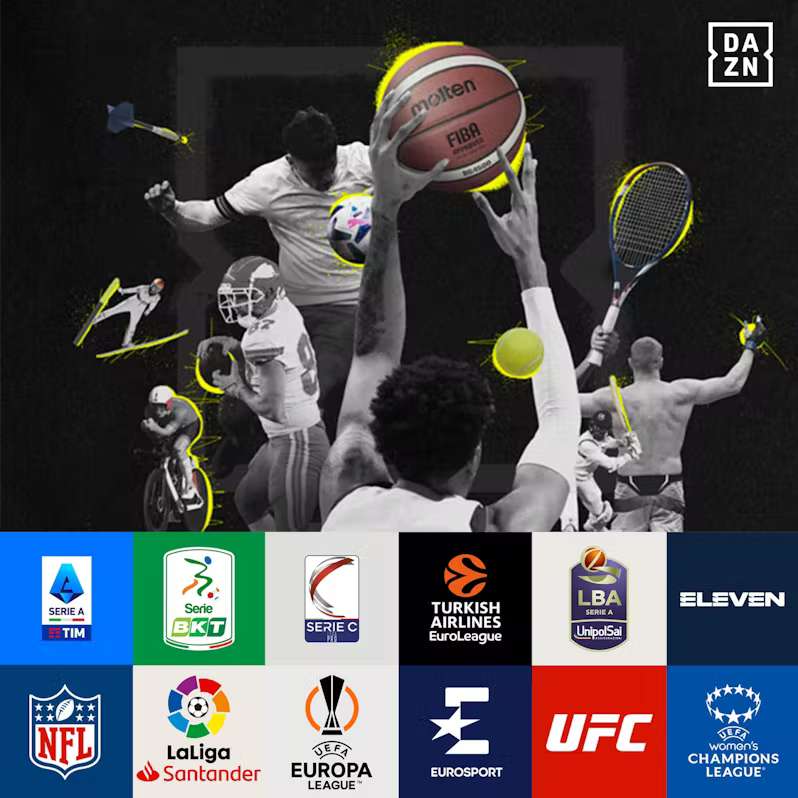DAZN, nuovi sport disponibili e più flessibilità di visione. Nasce pacchetto DAZN Start 