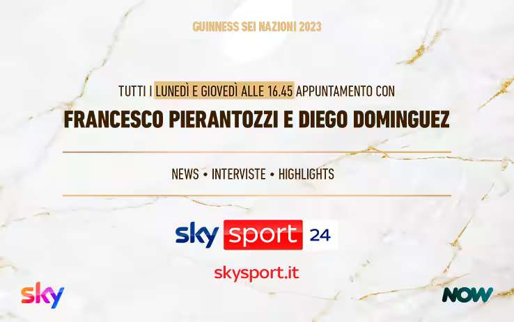 Rugby, tutto il Guinness Sei Nazioni 2023 in diretta su Sky e in streaming su NOW