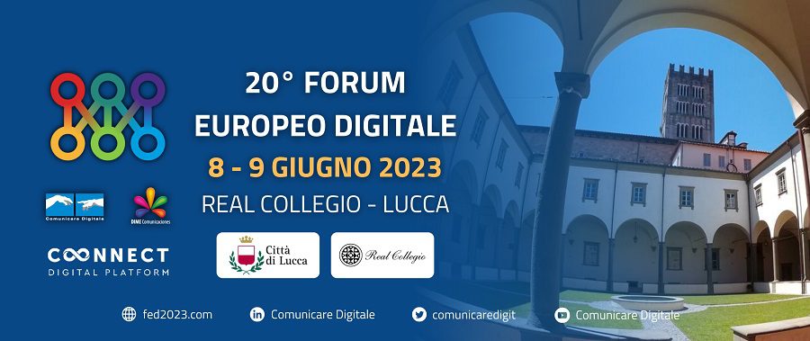 20 Forum Europeo Digitale, Lucca 2023 #1, diretta streaming Digital-News.it - 8 Giugno | #FED2023