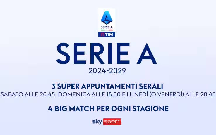 Sky Italia acquista diritti 114 Partite di Serie A per il ciclo 2024/2029 (con 4 big-match)