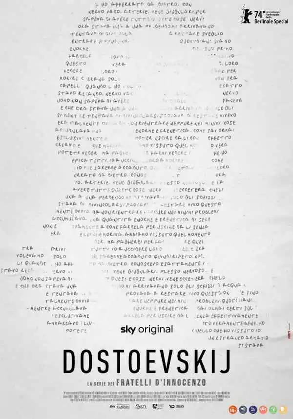 Immagine di Poster ufficiale per Dostoevskij, la serie Sky Original dei fratelli D’Innocenzo - Scopri su Sky Italia