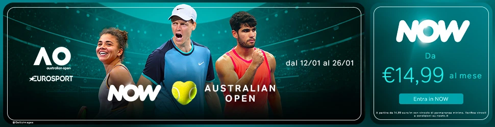 NOW ❤ Tennis: la nuova campagna Sky Sport per il tennis in streaming su NOW