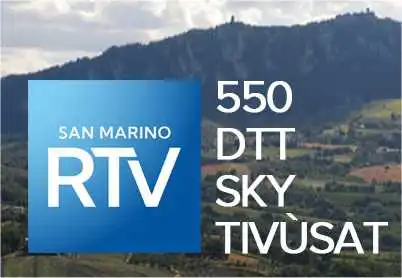 San Marino RTV rinnova logo e dal 16 Giugno canale unico 550, Tivùsat, Sky e digitale terrestre