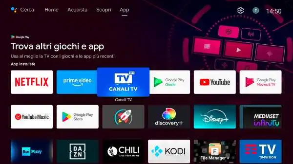 Telesystem Up T2 4K Android TV 12 DVB-T2 HEVC (Aggiornamento Versione Software 2033)