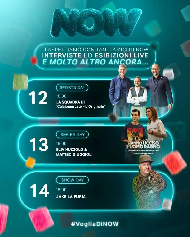 Con NOW un maxi distributore di caramelle: tre giorni di eventi, star e sorprese in Piazza Gae Aulenti
