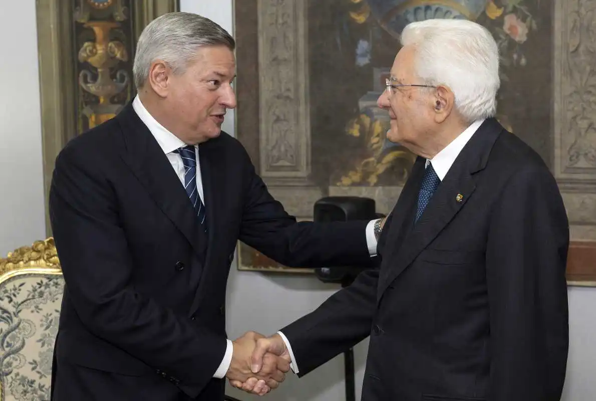 Presidente Mattarella incontra Ted Sarandos al Quirinale per i dieci anni di Netflix in Italia
