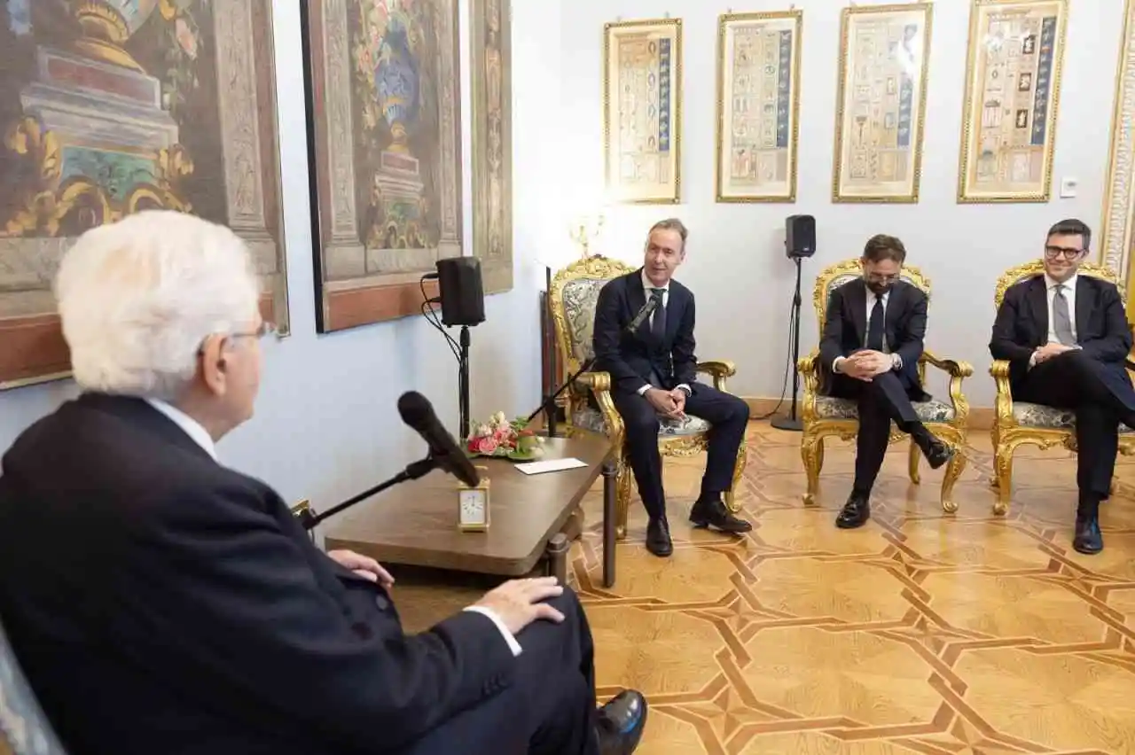 Il Presidente della Repubblica Mattarella riceve i vertici di Sky Italia