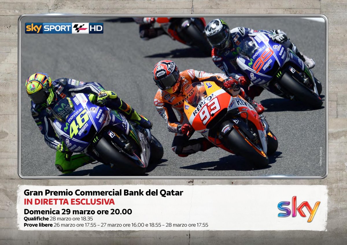 MotoGP Qatar 2015,  Gara (diretta Sky Sport MotoGP HD, differita Cielo)