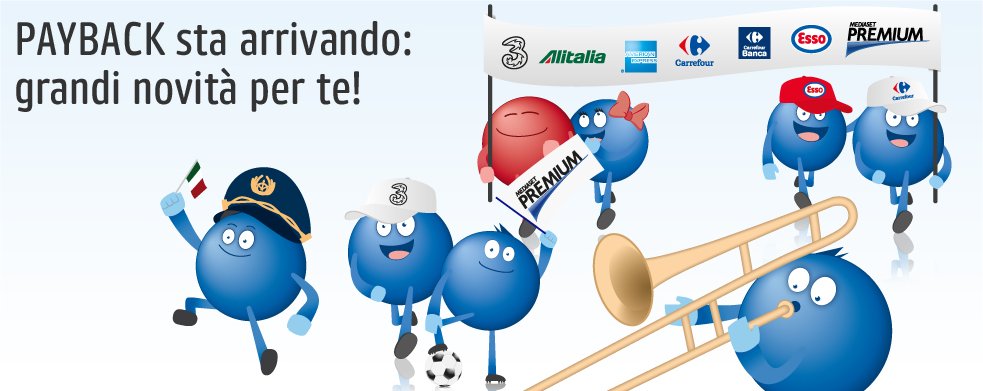 Nasce la carta fedeltà PayBack, tra i partners anche Mediaset Premium