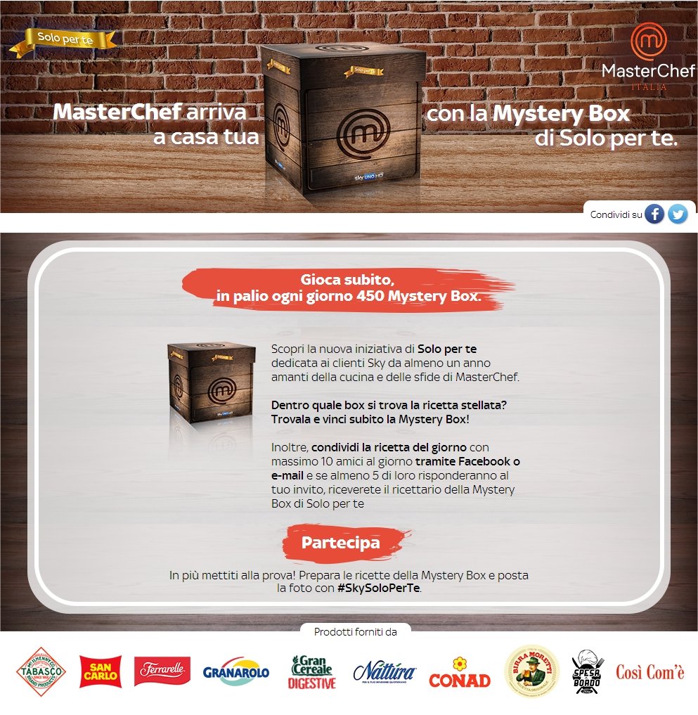 #SkySoloPerTe, il team QMI segue il concorso legato a MasterChef