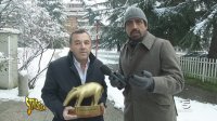 Immagine di Tapiro a Maurizio Pistocchi per l&#039;errore di Mediaset Premium sullo stadio di Cagliari