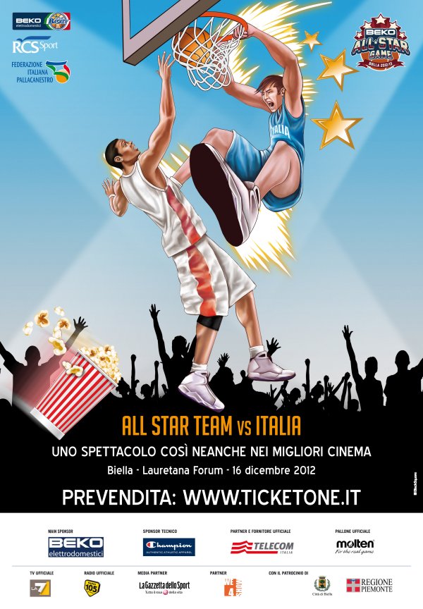 Basket, Beko All Star Game 2012 con gli azzurri in diretta su La7d e Sportitalia2 Immagine nel testo correlata a: Basket, Beko All Star Game 2012 con gli azzurri in diretta su La7d e Sportitalia2