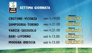 7a giornata di Serie B: Mediaset Premium - Programma e Telecronisti (e Diretta Premium) Immagine nel testo correlata a: 7a giornata di Serie B: Mediaset Premium - Programma e Telecronisti (e Diretta Premium)