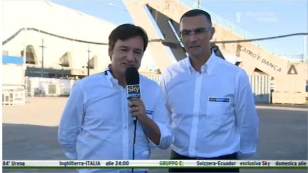 Caressa: ''Sky arriva 2 secondi prima della Rai, il segnale tv è fantastico''