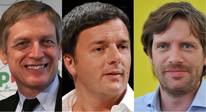 SkyTg24 e Cielo | Il Confronto | Gianni Cuperlo, Matteo Renzi e Giuseppe Civati