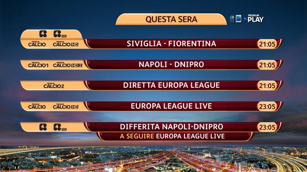 Sport Mediaset, Europa League - Semifinali Andata, Programma e Telecronisti