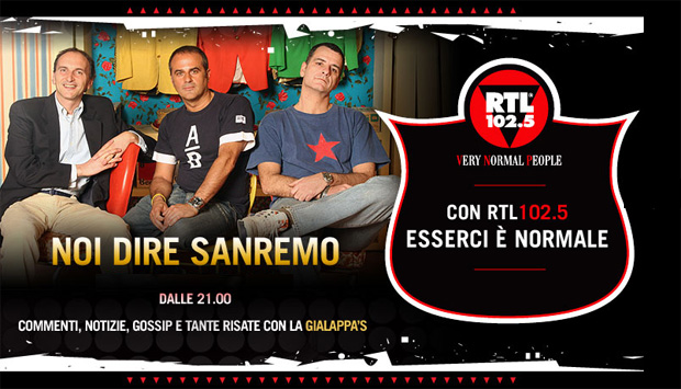 Noi dire Sanremo 2014, la Gialappa's commenta il Festival su RTL 102.5