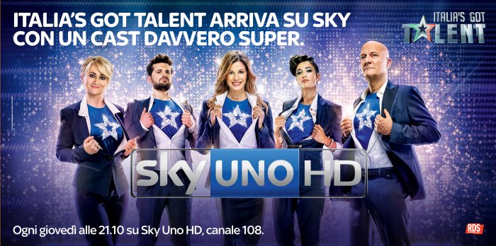 La campagna promozionale Sky per il lancio di Italia's Got Talent 