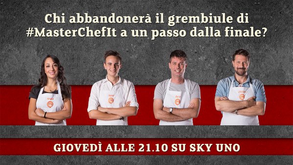 #MasterChefIt, su Sky Uno HD è arrivato il giorno della semifinale