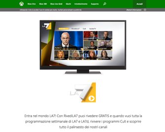 L'app La7 disponibile per tutti gli utenti Microsoft Xbox One