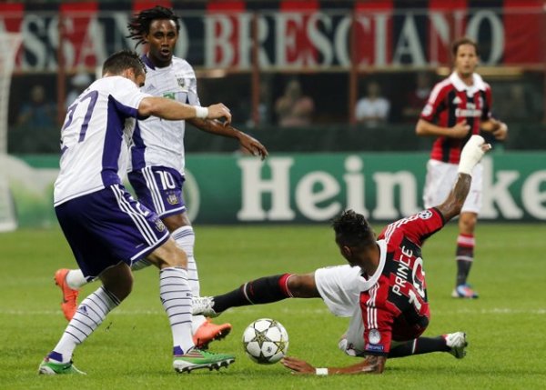 Champions League: Anderlecht - Milan  (diretta Italia1/HD, Sky Sport, Mediaset Premium)