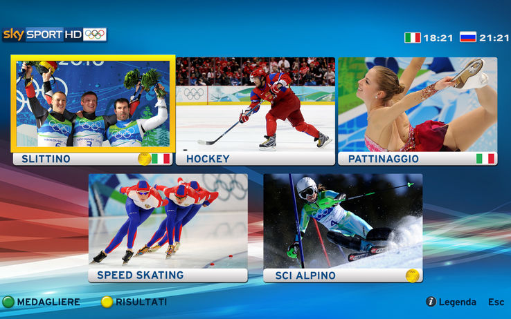 Sky Sport | Olimpiadi Sochi 2014 - 560 ore live, 5 canali dedicati e il mosaico interattivo