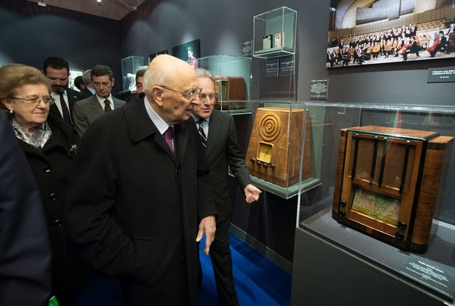 La Rai racconta l'Italia con una mostra al Vittoriano, Napolitano in visita