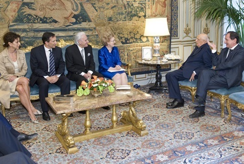 Vertici della Rai ricevuti in Quirinale dal Presidente Giorgio Napolitano