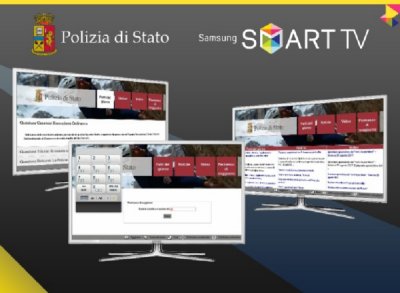 Immagine di L&#039;applicazione della Polizia di Stato disponibile sugli Smart TV Samsung