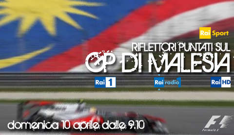 Formula 1 2011 - il weekend del GP della Malesia sulla Rai (anche in HD) Formula 1 2011 - il weekend del GP della Malesia sulla Rai (anche in HD)