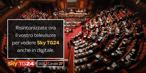 Nasce #SkyTg24Canale27 sul digitale terrestre: ecco il palinsesto odierno