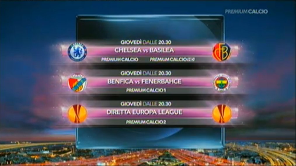 Immagine di Mediaset Premium - Semifinali Ritorno Europa League: Programma e Telecronisti