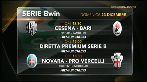 Mediaset Premium - 20a giornata Serie B: Programma e Telecronisti Immagine nel testo correlata a: Mediaset Premium - 20a giornata Serie B: Programma e Telecronisti