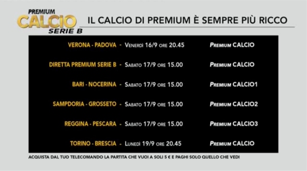 Mediaset Premium - Programma e Telecronisti