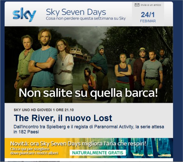 La newsletter gratuita Sky Seven Days migliora l'aria che respiri