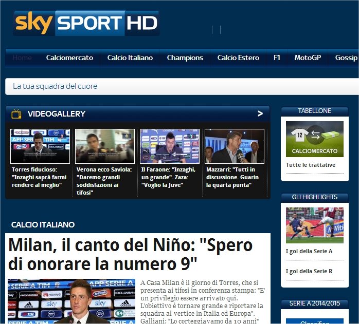 Grazie alla Serie A oltre 1 milione di utenti unici per Skysporthd.it
