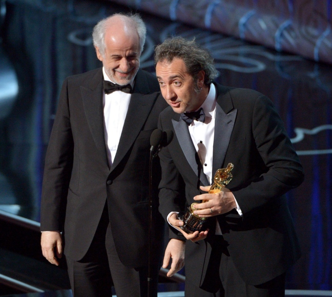 Stasera su Cielo in chiaro la Notte degli Oscar con la vittoria di Sorrentino