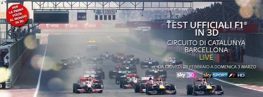 Immagine di Formula 1, su Sky Sport in diretta 3D per la prima volta i test pre-Mondiale  - Scopri su Sky Italia