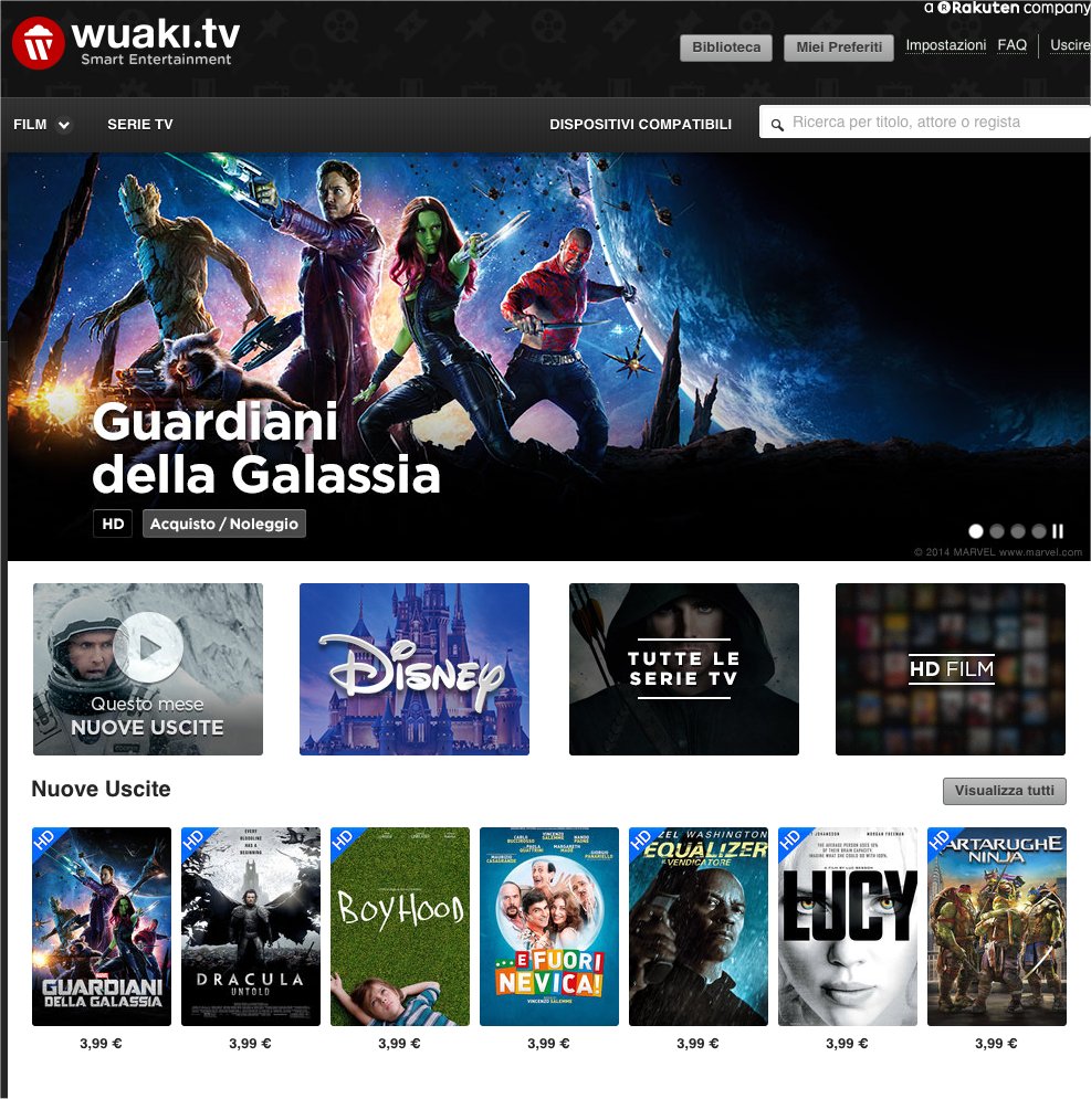 Wuaki.tv arriva in Italia e si aggiudica il primato nello streaming 4K
