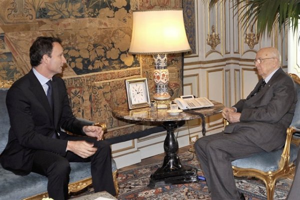 Andrea Zappia (ad Sky Italia) ricevuto dal Presidente Giorgio Napolitano