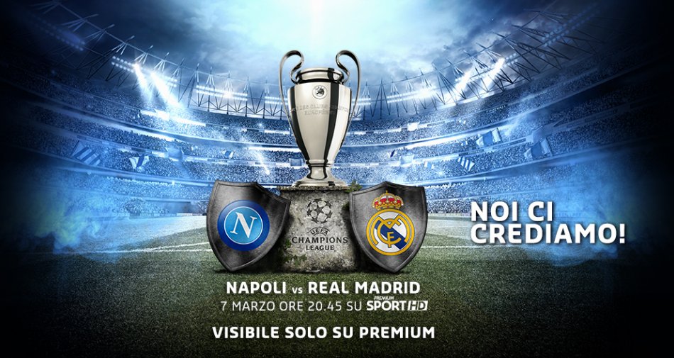 Premium Sport, Champions Diretta Ottavi Ritorno #1 - Palinsesto e Telecronisti Mediaset - immagine di copertura per i programmi TV